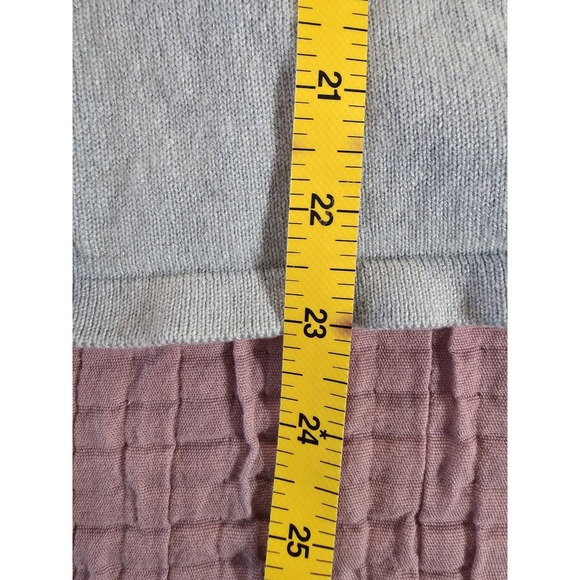 Laurel Women Cardigan Top Small-36 Light Gray Color Button Up V-Neck - Picture 6 of 6